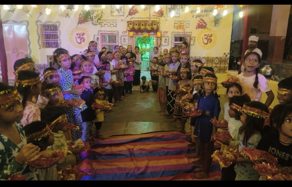 हिन्दू जागरण मंच की ओर से 151 बालिकाओं का भव्य कन्या पूजन कार्यक्रम आयोजित  भदेरिया भेरुजी प्रांगण में धार्मिक आयोजन, सामूहिक हनुमान चालीसा एवं श्रीराम स्तुति का पाठ